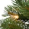 6.5 Ft. Pre-Lit Feel Real® Downswept Douglas Fir Slim Artificial Christmas Tree, Clear Lights